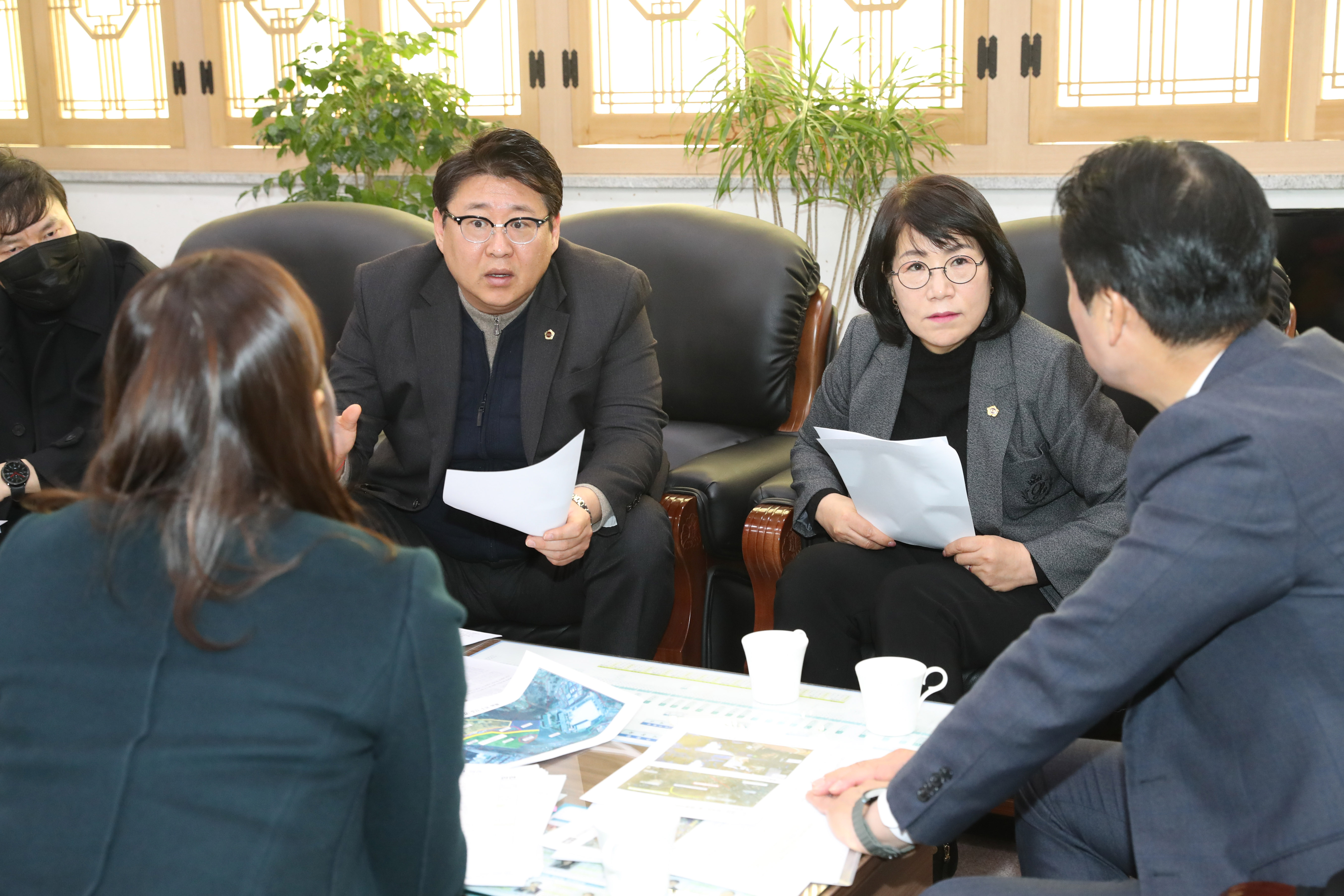  권순용 의원, 여천초 통학로 환경개선 후속 실무협의 회의1
