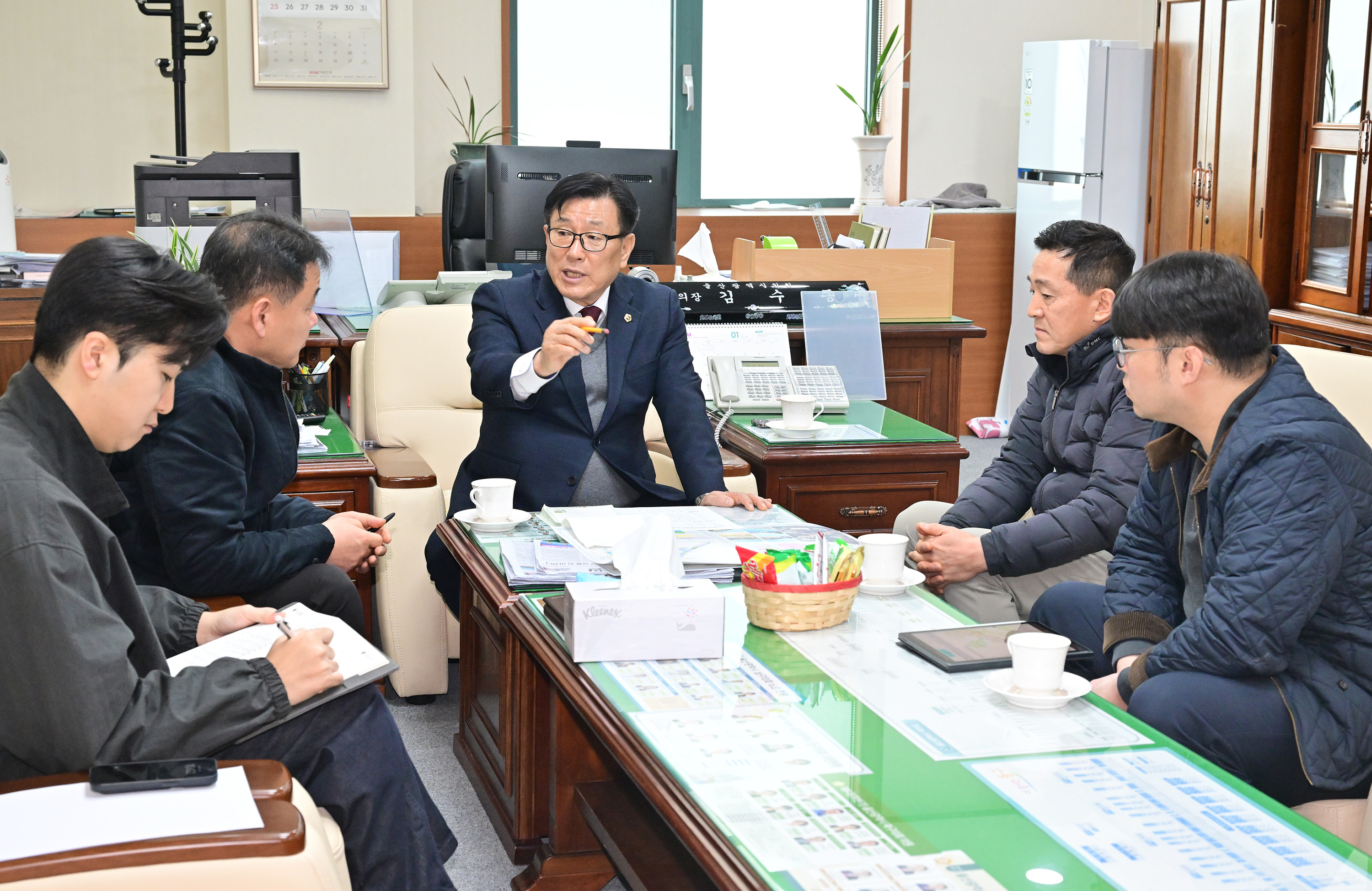 김수종 부의장, 울산동부경찰서 이전 관련 업무 논의1