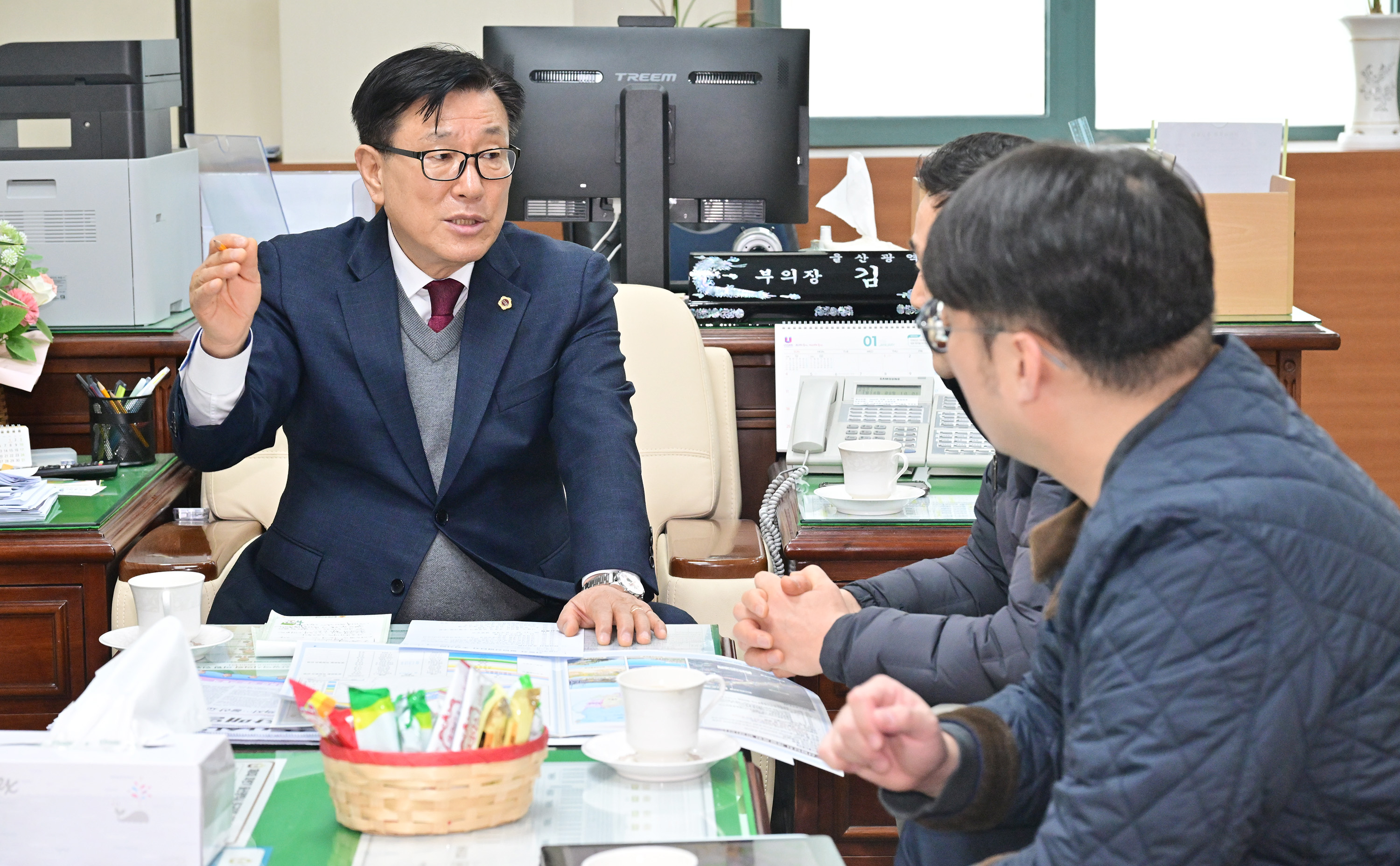 김수종 부의장, 울산동부경찰서 이전 관련 업무 논의3