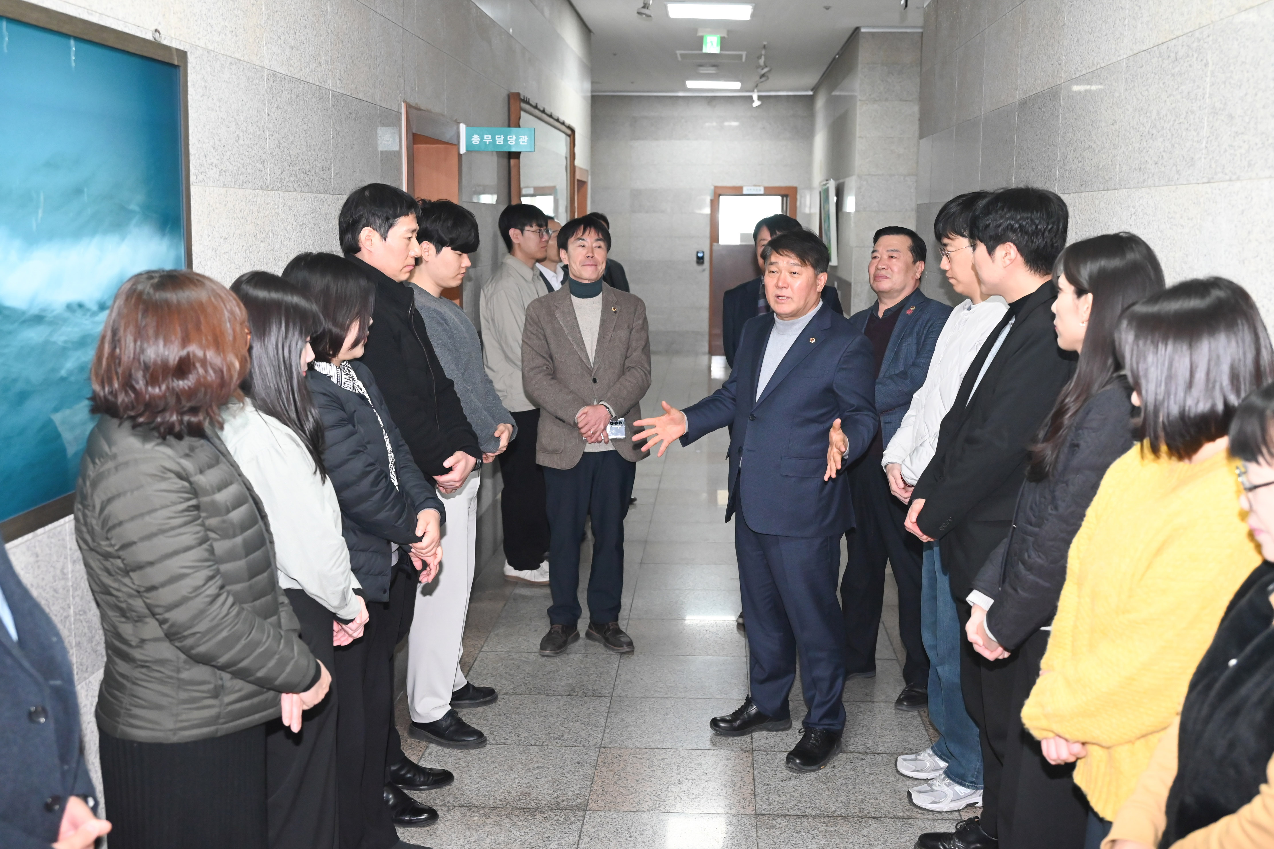 설 맞이 부서 순회 인사5