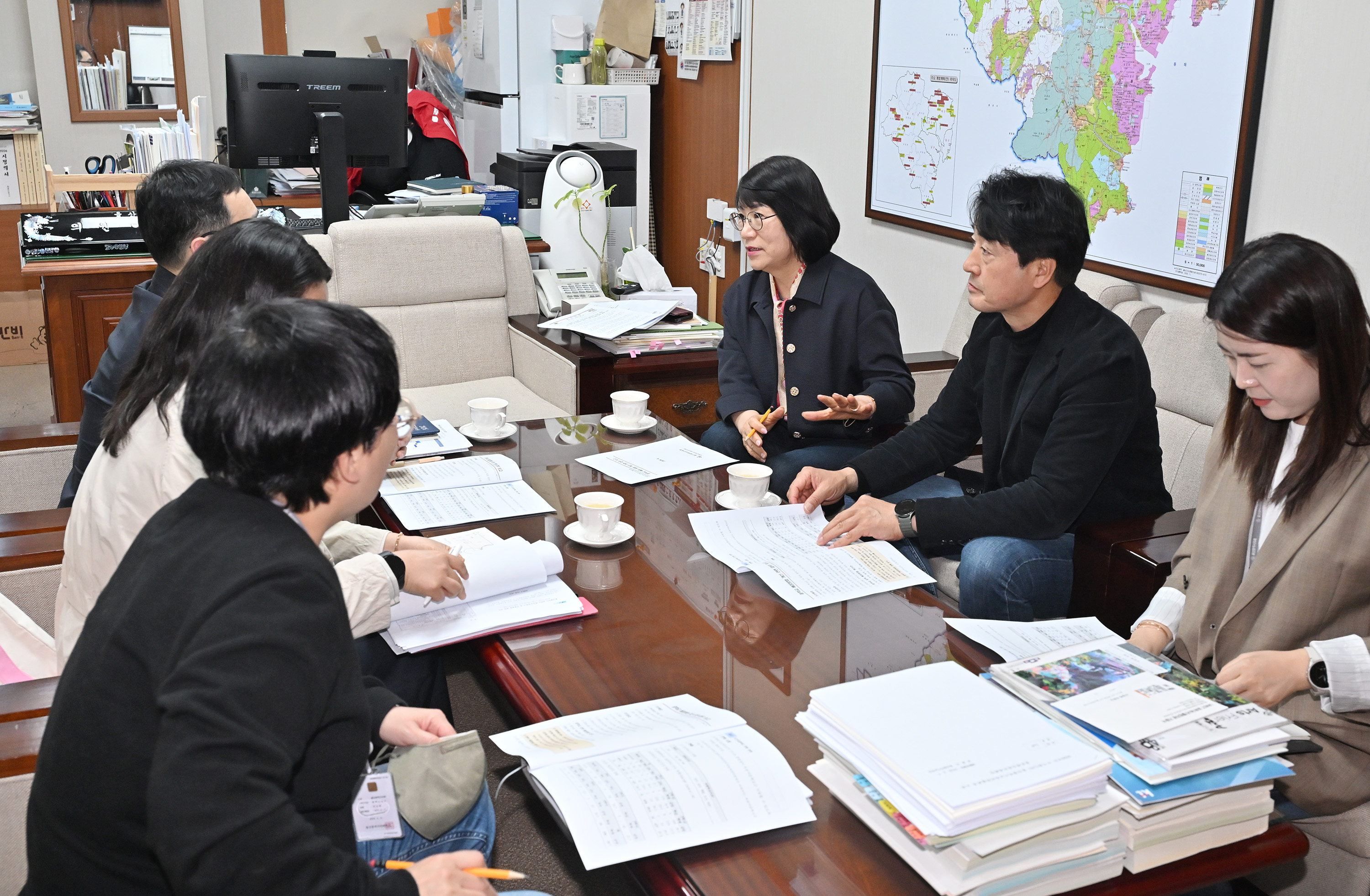 이영해 의원, 중학교 배정 관련 업무청취4