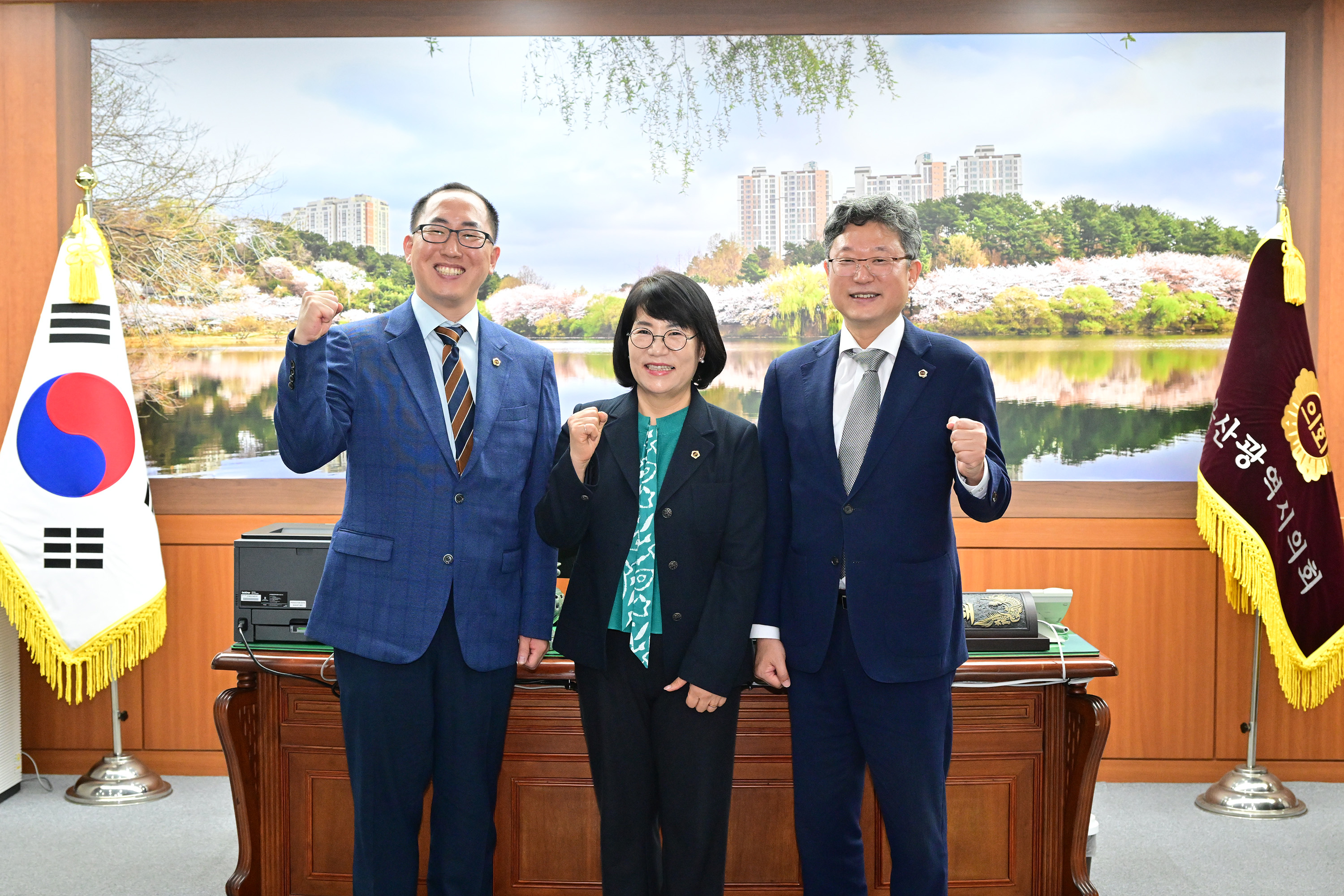 이영해 의장, 안신일 세종시의회 의장 환담3