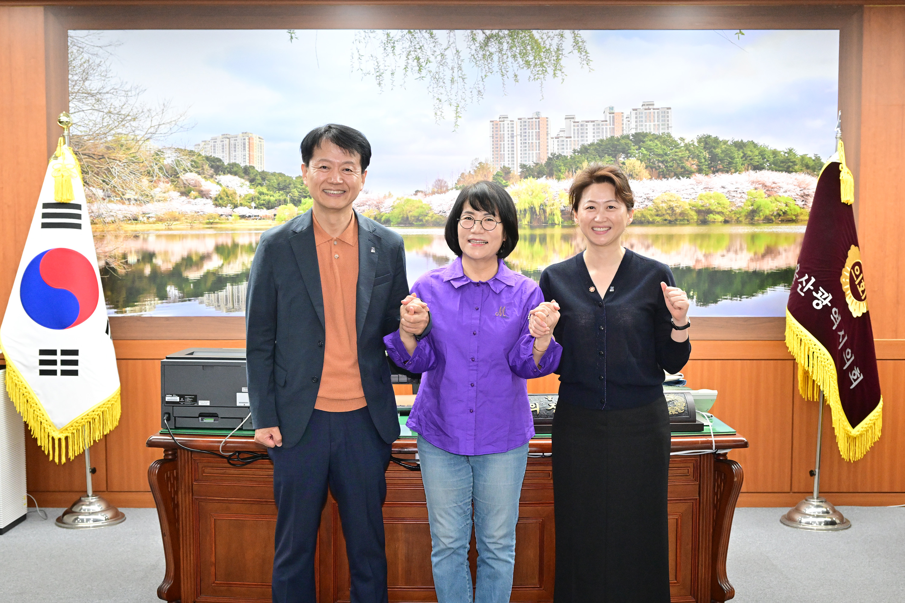 이영해 의장, (재)2028울산국제정원박람회조직위원회 신임 임원진  환담