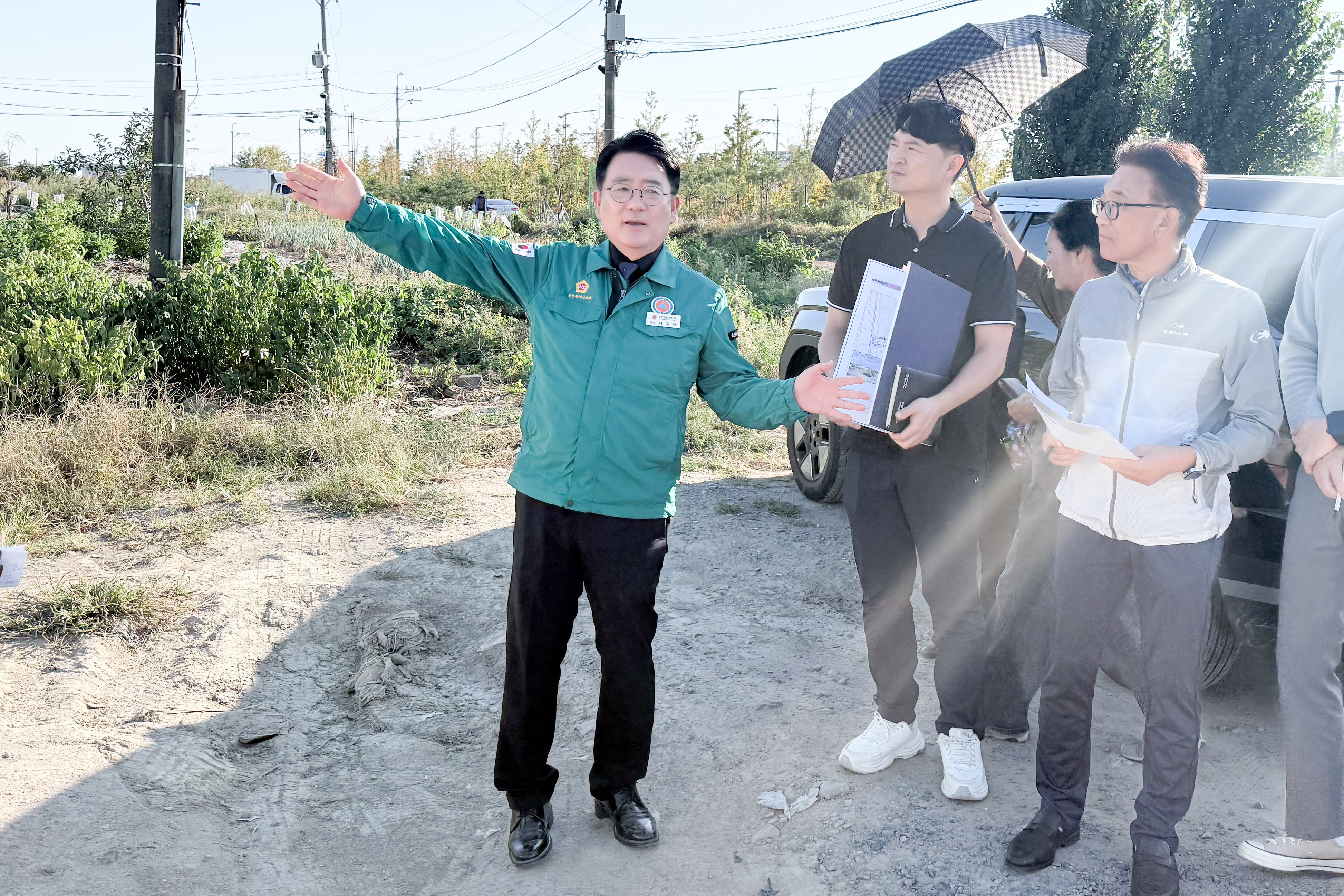 이주언 의원, 신천엠코-국도7호선 연결도로 개설 현장 방문1
