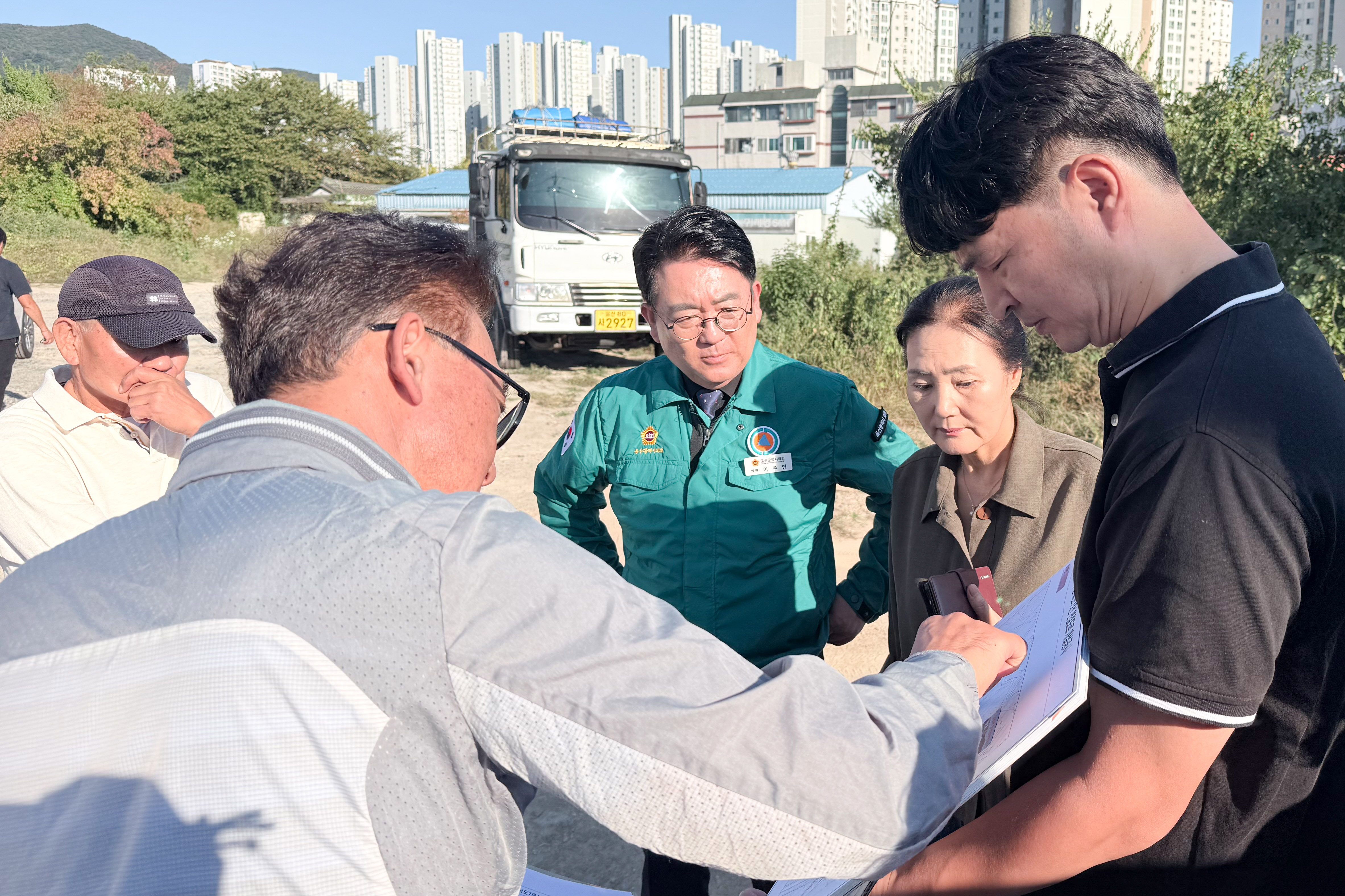 이주언 의원, 신천엠코-국도7호선 연결도로 개설 현장 방문2
