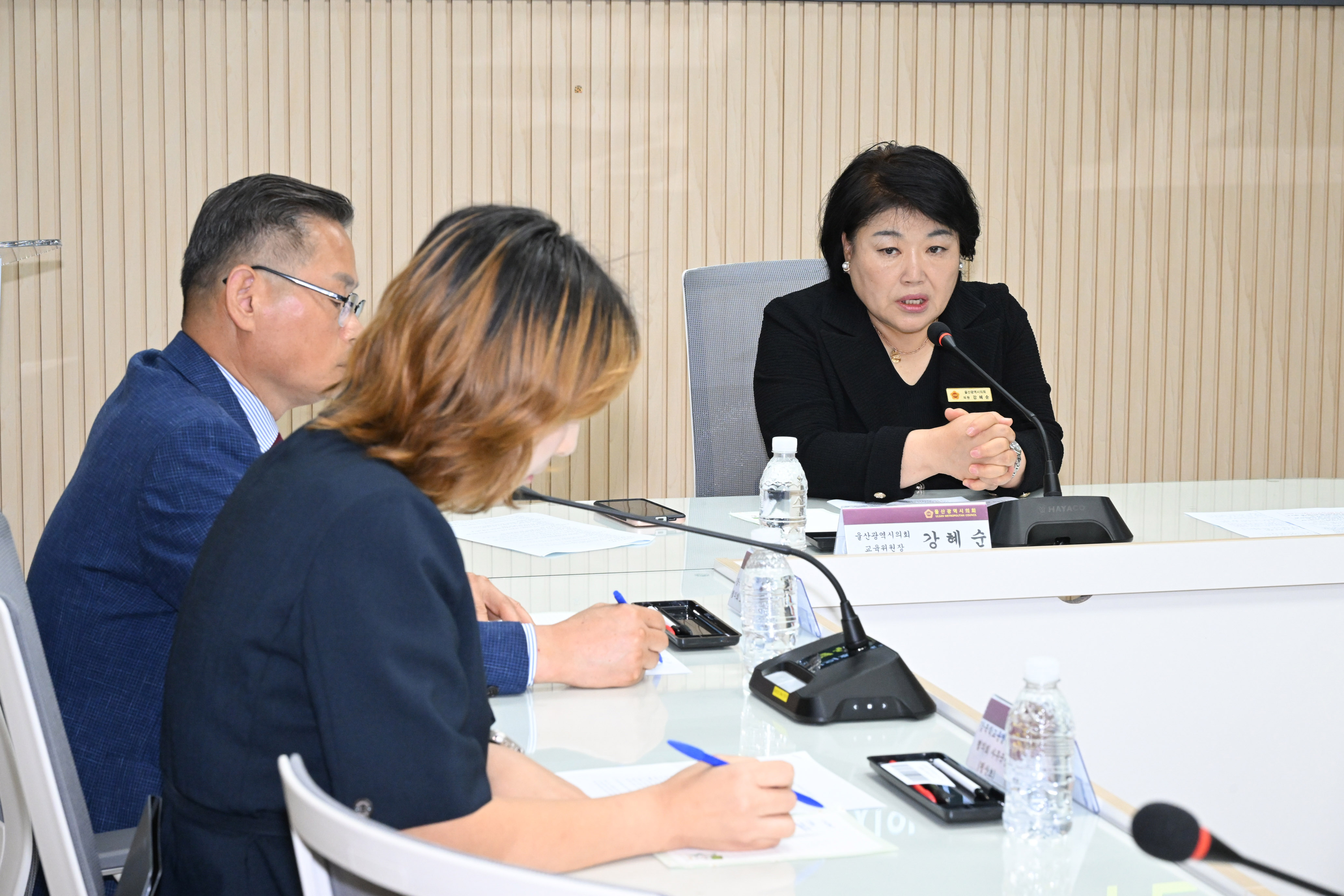 강혜순 교육위원장, 울산 강북 학교운영위원장 협의회 정책간담회9