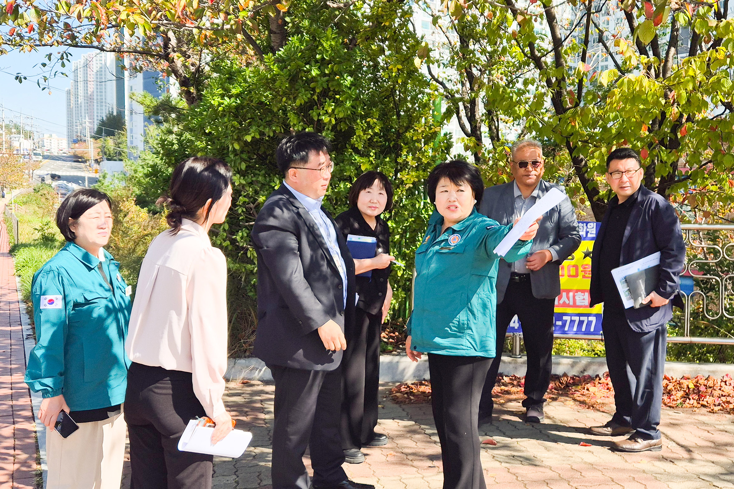 강혜순·허희정·전영희·이은주 의원, 동구 학교 3곳 현장점검2