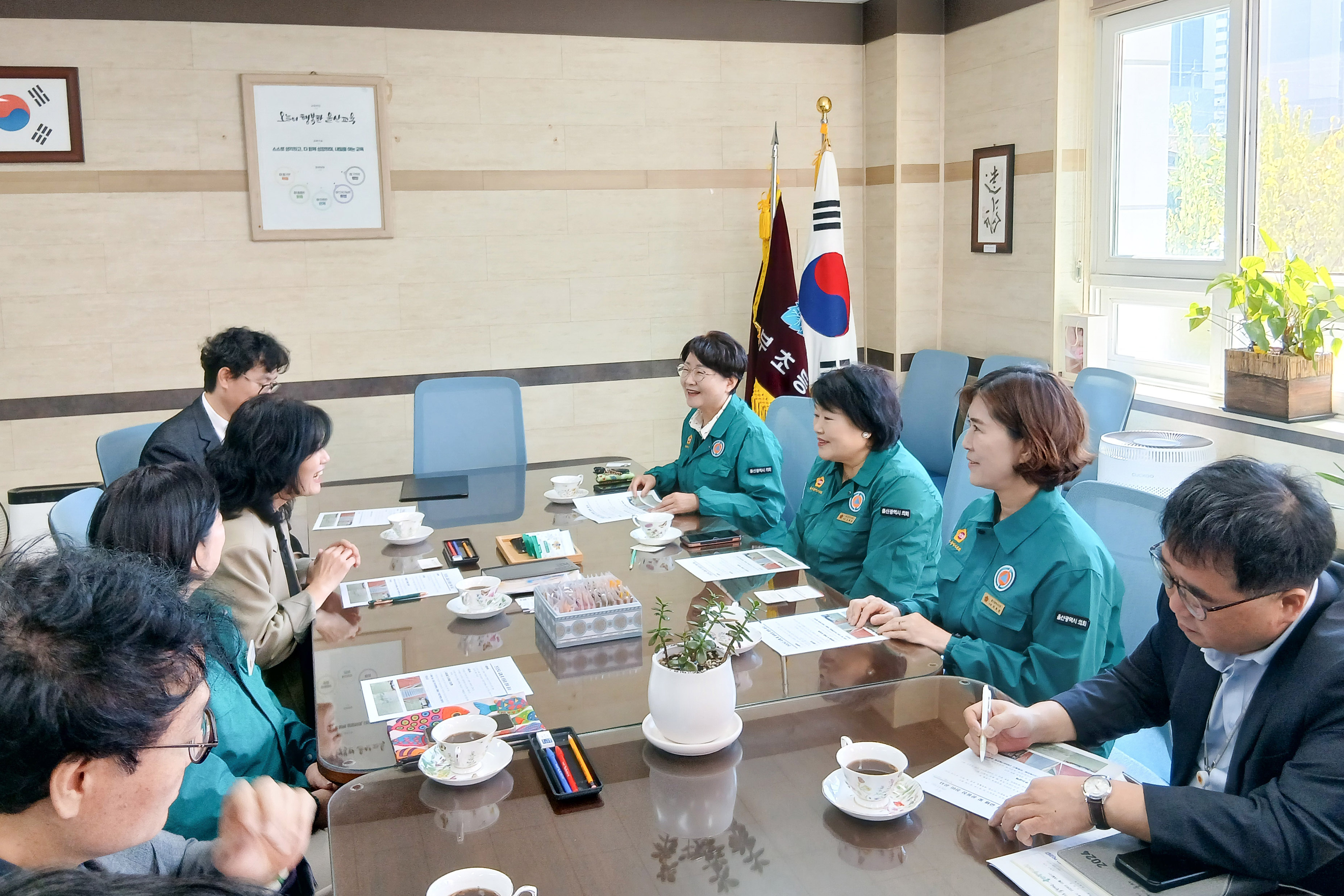 강혜순·허희정·전영희·이은주 의원, 동구 학교 3곳 현장점검3
