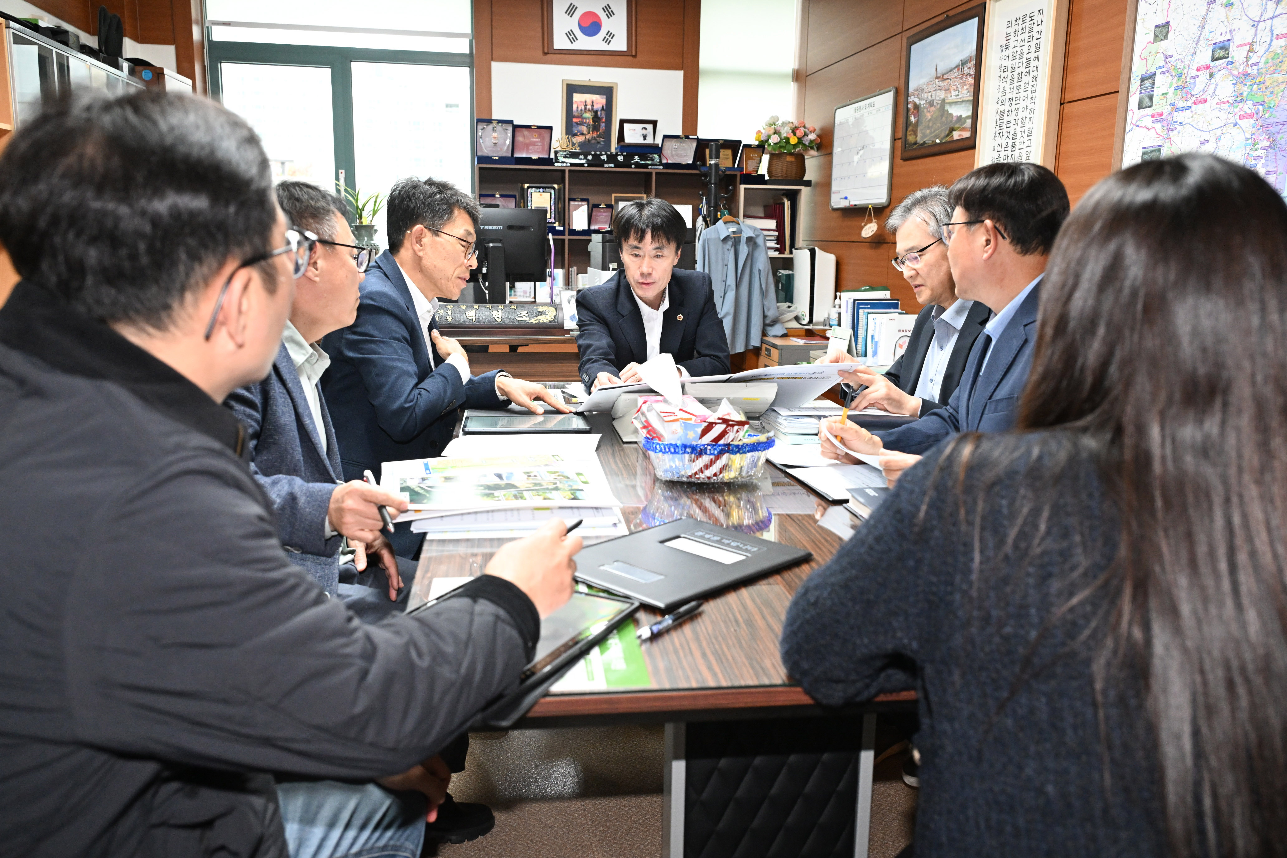 백현조 산업건설위원장, 북울산역세권 개발 및 농소지구 업무청취7
