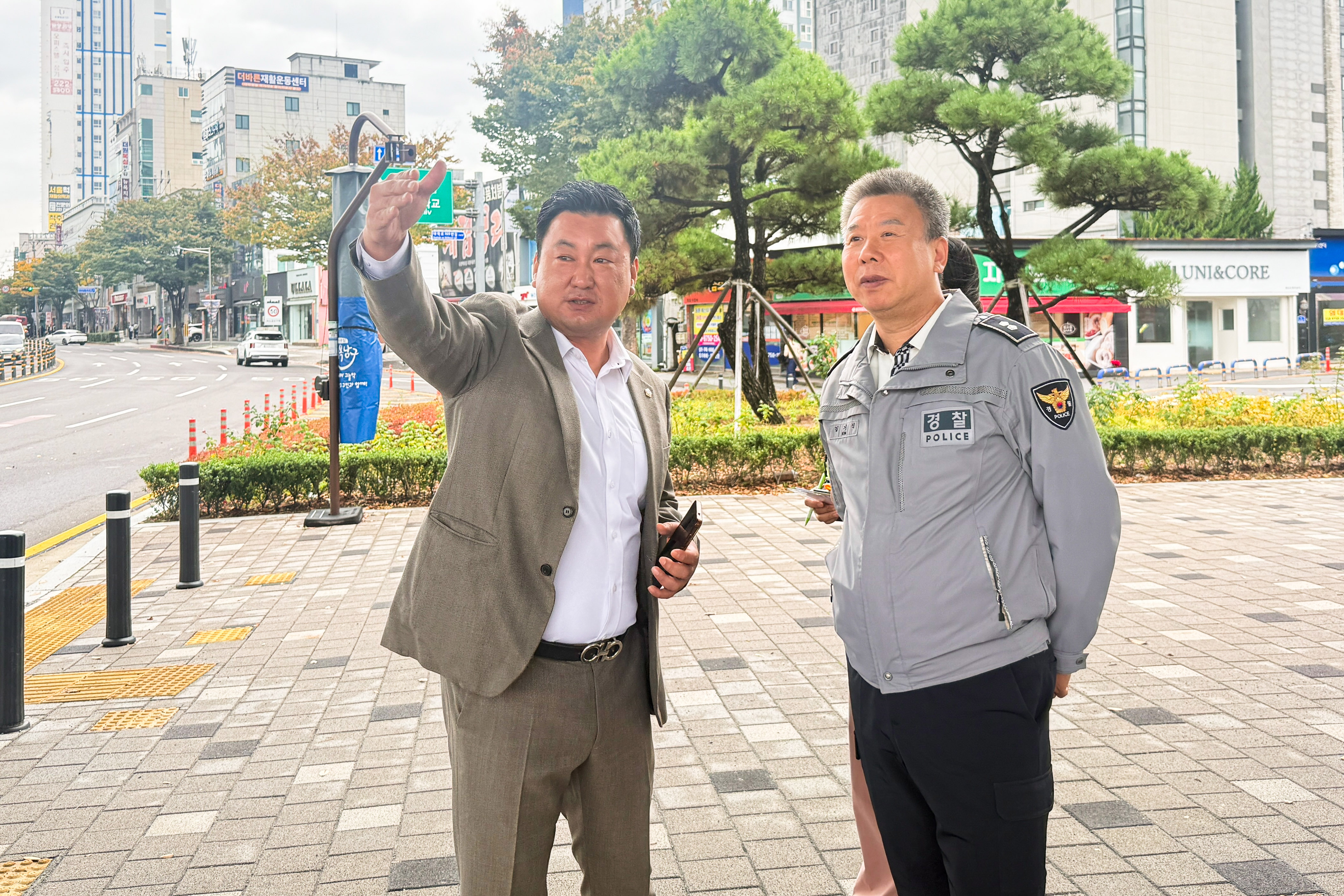 안대룡 의원, 신복교차로 차량 통행·보행안전 현장 점검2